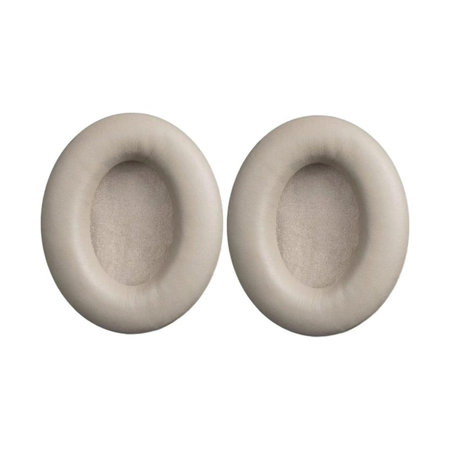 Náhradní Náušníky pro Sony WH-1000XM3, Paměťová pěna + PU kůže, Béžové, 1 pár