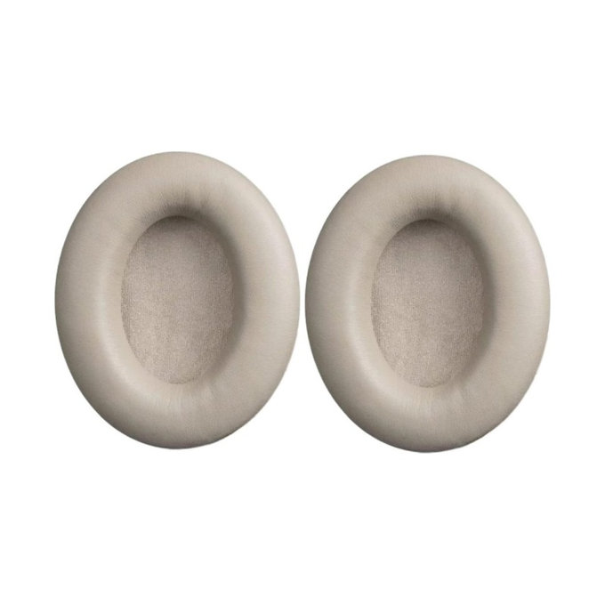 Náhradní Náušníky pro Sony WH-1000XM3, Paměťová pěna + PU kůže, Béžové, 1 pár