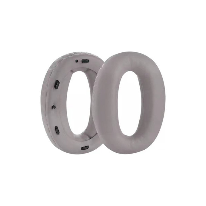 Náhradní Náušníky pro Sony MDR-1000X, WH-1000XM2, Paměťová pěna + PU kůže, Šedé, 1 pár