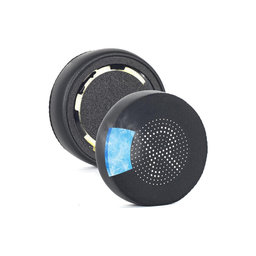Náhradní Náušníky pro Jabra Evolve 75, 75+, UC, MS, Paměťová pěna + PU kůže, Černé, Chladicí Gel, 1 pár