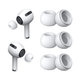 Náhradní silikonové špunty pro Apple AirPods 3 Pro, sada 3 ks (L, M, S), Bílé