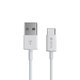 USB / USB-C kabel Smart, 2.1A, 2m, bílá, Devia