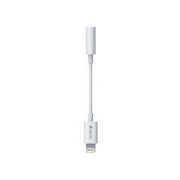 Adaptér Smart 3,5mm Jack / Lightning, bílá, Devia
