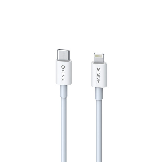 Lightning / USB-C kabel Smart, PD 20W, 1m, bílá, Devia