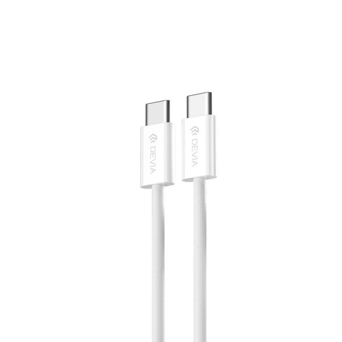USB-C / USB-C kabel Smart, PD 60W, 1m, bílá, Devia