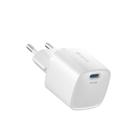 Nabíjecí adaptér Mini USB-C, PD 30W, bílá, Devia