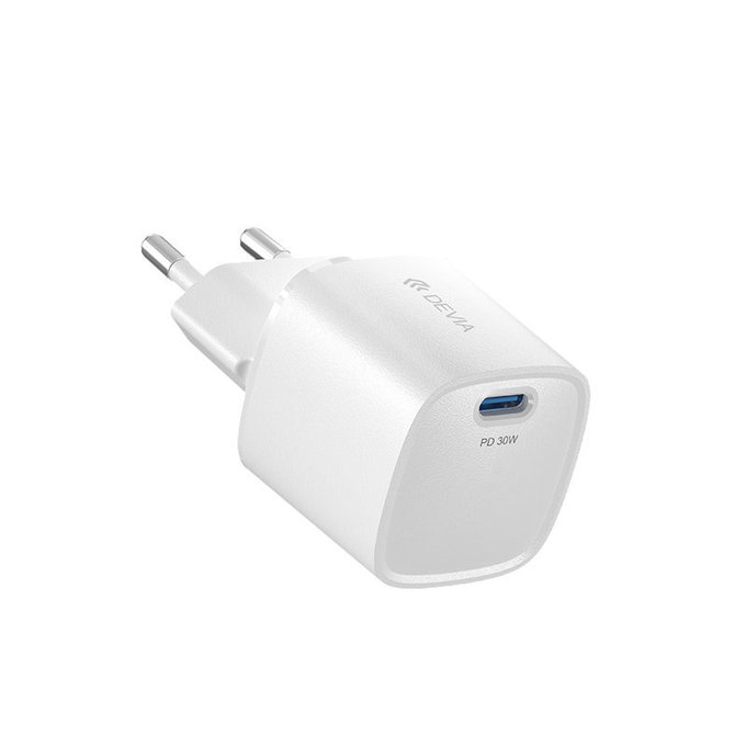 Nabíjecí adaptér Mini USB-C, PD 30W, bílá, Devia