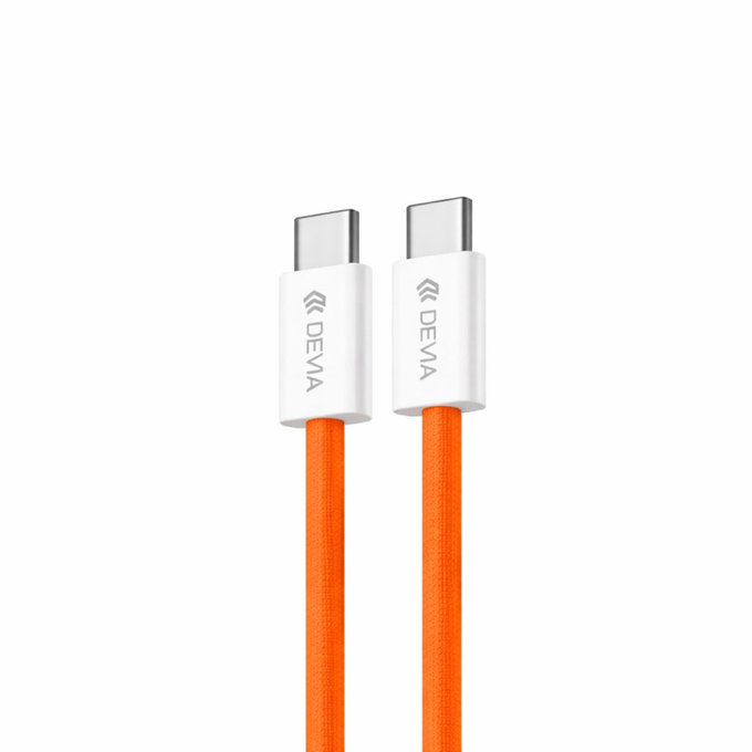 USB-C / USB-C kabel Smart, PD 60W, 1m, oranžová, Devia