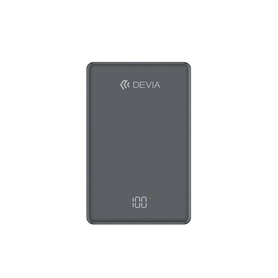 MagSafe Powerbanka Extreme Speed Mini s displejem, PD 20W, 5000mAh, Space Grey, Devia