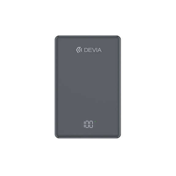 MagSafe Powerbanka Extreme Speed Mini s displejem, PD 20W, 10000mAh, Space Grey, Devia
