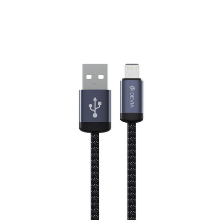 Lightning / USB kabel Gracious, 2,4A, 1m, černá, Devia