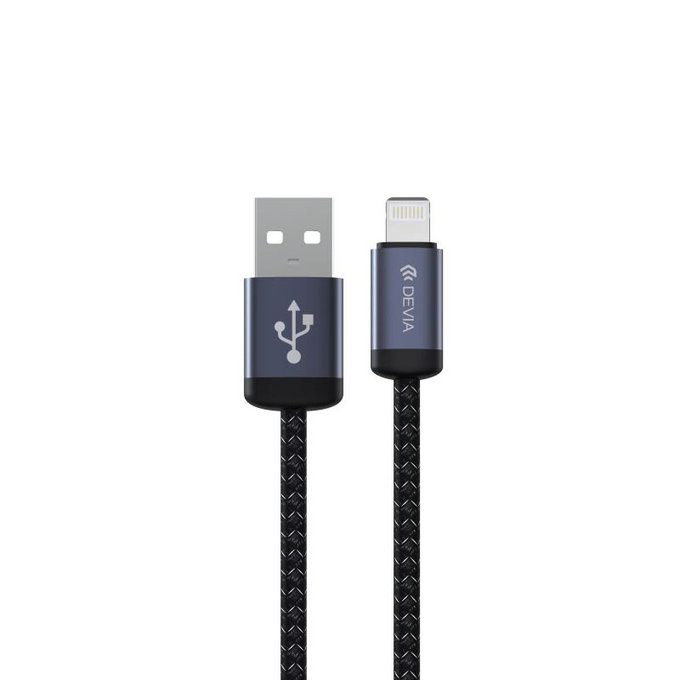 Lightning / USB kabel Gracious, 2,4A, 1m, černá, Devia