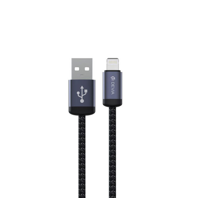 Lightning / USB kabel Gracious, 2,4A, 2m, černá, Devia
