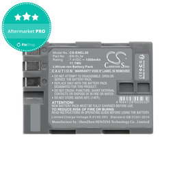 Baterie pro Nikon D100, D200, D50, D70, D70s, D80, D300S, D700, D90, D300, 1500mAh, Li-Ion, 7.4V, EN-EL3e, HQ