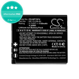 Baterie pro Panasonic Lumix DMC-FX01, 1150mAh, Li-Ion, 3.7V, CGA-S005, HQ