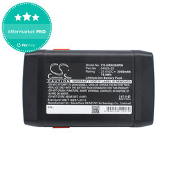Baterie pro Gardena 380 Li, 8838, 3000mAh, Li-ion, 25V, 04025-20, HQ