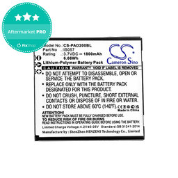 Baterie pro Pax myPOS D200, D200T, IS275, D200, 1800mAh, Li-Pol, 3.7V, IS057, HQ