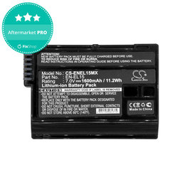 Baterie pro Nikon Coolpix D7000, 1600mAh, Li-Ion, 7V, EN-EL15, HQ