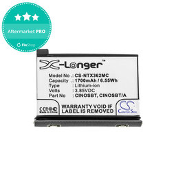 Baterie pro Insta360 One X2, 1700mAh, Li-Ion, 3.85V, CINOSBT, HQ