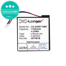 Baterie pro Gopro Hero 7 Silver, White, 1100mAh, Li-Ion, 3.85V, SPTM1B, HQ