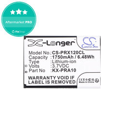 Baterie pro Panasonic KX-PRX110, 120, 150, 1750mAh, Li-Ion, 3.7V, KX-PRA10, HQ