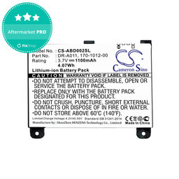 Baterie pro Amazon Kindle 2, 1100mAh, Li-Ion, 3.7V, DR-A011, HQ