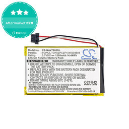 Baterie pro Navigon 70, 1200mAh, Li-Pol, 3.7V, Topaz, HQ