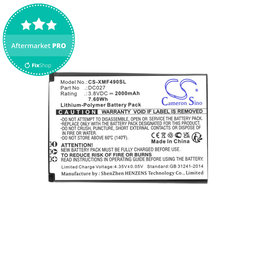 Baterie pro Xiaomi F490 4g, 2000mAh, Li-Pol, 3.8V, DC027, HQ