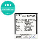 Baterie pro Alcatel One Touch 997, X Pop, TCL S710, S800, 1950mAh, Li-Ion, 3.7V, TLiB5AF, HQ