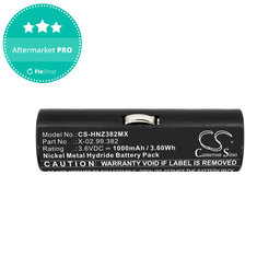 Baterie pro Heine Ophthalmoscope Beta 200, 1000mAh, Ni-MH, 3.6V, X-02.99.382, HQ