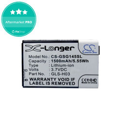 Baterie pro Gigabyte GSmart G1345, 1500mAh, Li-Ion, 3.7V, GLS-H03, HQ