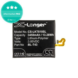 Baterie pro LG G8S ThinQ, ThinQ Global, 3450mAh, Li-Pol, 3.85V, BL-T43, HQ