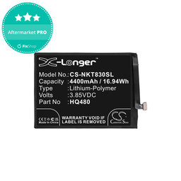 Baterie pro Nokia 8.3 2020 5G, 4400mAh, Li-Pol, 3.85V, HQ480, HQ