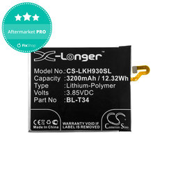 Baterie pro LG H930, V30, V35, 3200mAh, Li-Pol, 3.85V, BL-T34, HQ