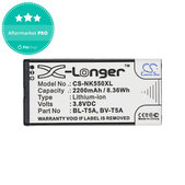 Baterie pro Nokia Lumia 730, 2200mAh, Li-Ion, 3.8V, BL-T5A, HQ