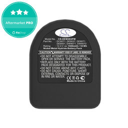 Baterie pro Dewalt DCD940B2, DCD910KX, 1500mAh, Ni-MH, 12V, DC9071, DE9074, HQ