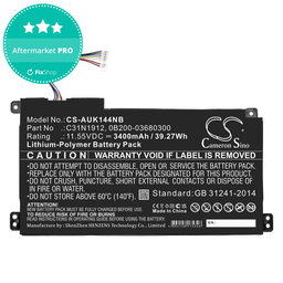 Baterie pro Asus Vivobook 14, E510, 3400mAh, Li-Pol, 11.55V, C31N1912, HQ