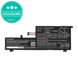Baterie pro Lenovo Yoga 720-15, 6150mAh, Li-Pol, 11.56V, L16L6PC1, HQ