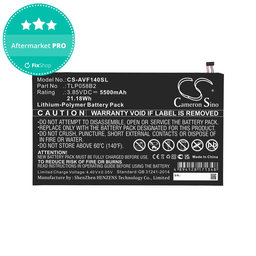 Baterie pro Vodafone Tab Prime 7, 5500mAh, Li-Pol, 3.85V, TLP058B2, HQ