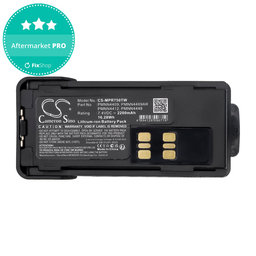 Baterie pro Motorola Dp2600e, Dp4000, P8608, Xpr3000, Xpr7350, 2200mAh, Li-Ion, 7.4V, PMNN4409, HQ