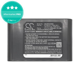 Baterie pro Dyson DC31, DC34, DC35, DC44, 1500mAh, Li-Ion, 22.2V, 17083-2811, HQ