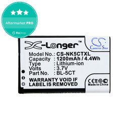 Baterie pro Nokia 5220, 5630, 6303, 6700, C5, 1200mAh, Li-Ion, 3.7V, BL-5CT, HQ