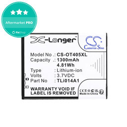 Baterie pro Alcatel OneTouch Evolve, 1300mAh, Li-Ion, 3.7V, TLi014A1, HQ