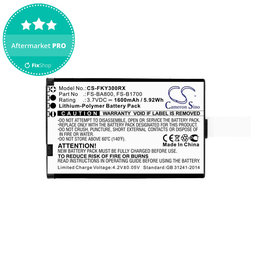 Baterie pro Flysky FA605, FS-GT2B, FS-I10, 1600mAh, Li-Pol, 3.7V, FS-BA800, HQ