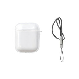 Silikonové pouzdro pro AirPods 1 a 2, transparentní
