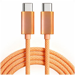 Kabel USB-C / USB-C s rychlým nabíjením, PD 60W, 2 m, oranžový