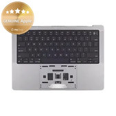 Horní rám klávesnice pro MacBook Pro 14", A2918 (2023), s klávesnicí US a baterií, Space Gray, 661-35708, Genuine Apple