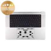 Horní rám klávesnice pro MacBook Pro 14", A3112 (2024), s klávesnicí US a baterií, Silver, 661-42513, Genuine Apple