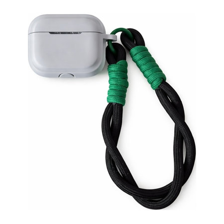 Silikonové pouzdro Pro 2 AirPods Pro 2, Šedé s černou šňůrkou