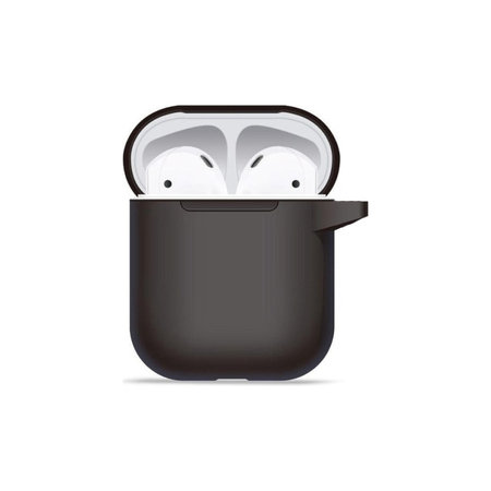 Silikonové pouzdro pro AirPods 1 a 2, černé